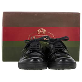 Church's-Church's Padfield Polished Derby Shoes in Black Leather-Black