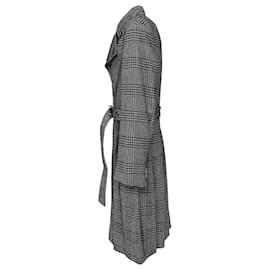 Emporio Armani-Manteau long à carreaux Emporio Armani - '10s-Noir