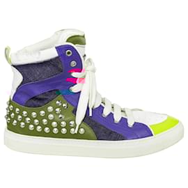 Dsquared2-Dsquared2 Studded High Top Sneakers - '10s-Multiple colors