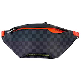 Louis Vuitton-Louis Vuitton Damier Colbart orange Race Discovery Bumbag Sling Bag-Black