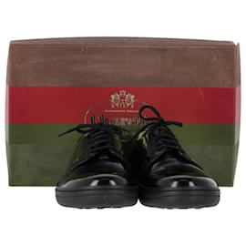 Church's-Church's Padfield Polished Derby Shoes in Black Leather-Black