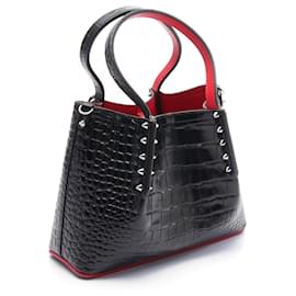Christian Louboutin-Christian Louboutin Cabarock Mini Leather Handbag-Black