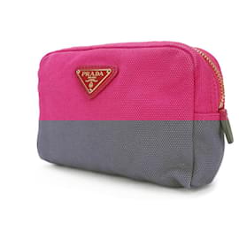 Prada-Prada Canvas Pouch 1N0340 Pink-Pink