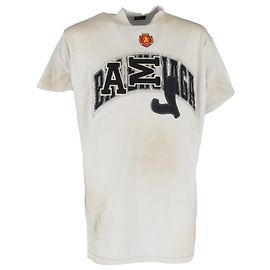 Camiseta oversized Balenciaga Skater em algodão branco Branco Cru