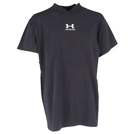 Camiseta oversized de algodão Balenciaga x Under Armour em algodão preto Preto