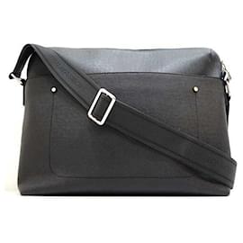 Louis Vuitton-Louis Vuitton Taiga Grigori Messenger Bag Black-Black