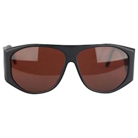 Autre Marque-L.G.R. Matt Black Unisex Polarized Carthago Shield Sunglasses-Black