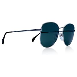 Autre Marque-Bausch & Lomb Vintage Silver Metal White Gold Sunglasses Mod. 512-Silvery