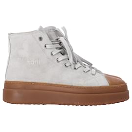 Isabel Marant-Isabel Marant Austen High Top Trainers In Grey Suede-Grey