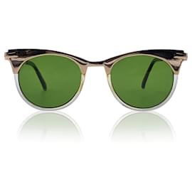Autre Marque-Spitfire Gold Tone Acetate Classic Sunglasses Anglo 2 49/16 140 mm-Golden
