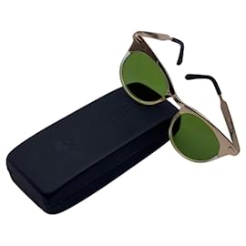 Autre Marque-Spitfire Gold Tone Acetate Classic Sunglasses Anglo 2 49/16 140 mm-Golden