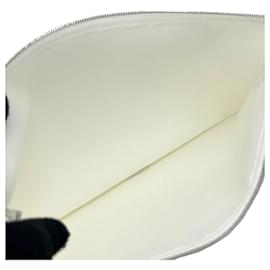 Hermès-Hermes Cotton Pouch Truth Flat GM Adada-White