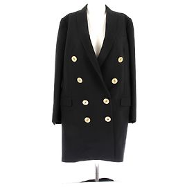 LANVIN Coats T.FR 42 Polyester Black