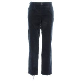Pantaloni CHANEL T.FR 40 Cotone Blu navy