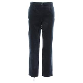 Chanel-CHANEL Trousers T.FR 40 Cotton-Navy blue