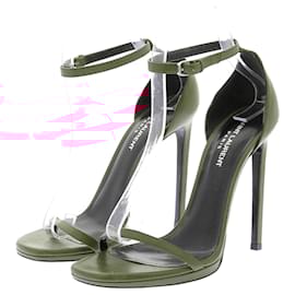 Saint Laurent-SAINT LAURENT Sandals T.EU 39 Leather-Red
