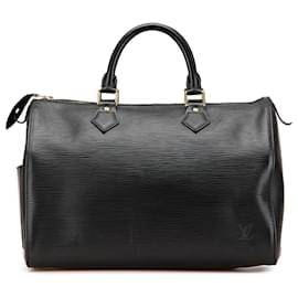 Louis Vuitton-Louis Vuitton Black Epi Speedy 30-Black