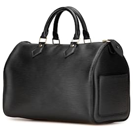Louis Vuitton-Louis Vuitton Black Epi Speedy 30-Black