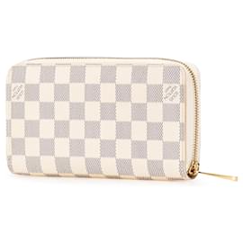 Louis Vuitton-Louis Vuitton White Damier Azur Zippy Wallet-White