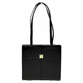 Yves Saint Laurent-Yves Saint Laurent Box Calf Bag-Black