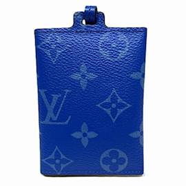 Louis Vuitton-Louis Vuitton Taigarama Porto Carte On Strap-Blue