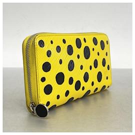 Louis Vuitton-Louis Vuitton Long Wallet Epi LV x YK Zippy-Black,Yellow