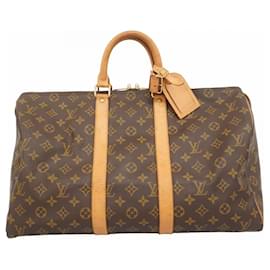 Louis Vuitton-Louis Vuitton Monogram Keepall 45 Boston Bag-Brown