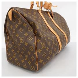 Louis Vuitton-Louis Vuitton Monogram Keepall 45 Boston Bag-Brown