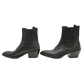 Berluti-NINE BERLUTI KEITH AUSTIN S4244-001 38.5 SNAKE LEATHER BOOTS-Black