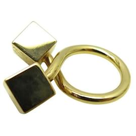 Louis Vuitton-NEW LOUIS VUITTON INTERLACED RING T50 SCARF RING-Golden