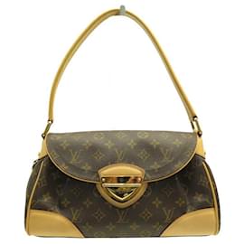 Louis Vuitton-NEW LOUIS VUITTON BEVERLY MM M40121 MONOGRAM CANVAS HAND BAG-Brown