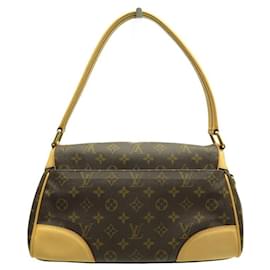 Louis Vuitton-NEW LOUIS VUITTON BEVERLY MM M40121 MONOGRAM CANVAS HAND BAG-Brown