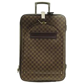 Louis Vuitton-LOUIS VUITTON PEGASE 55 TROLLEY N26294 DAMIER EBENE SUITCASE-Brown