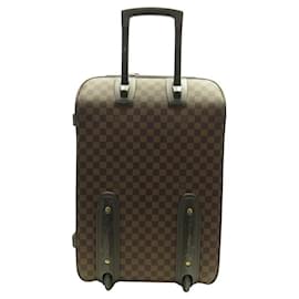 Louis Vuitton-LOUIS VUITTON PEGASE 55 TROLLEY N26294 DAMIER EBENE SUITCASE-Brown