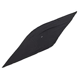 Hermès-FOULARD HERMES LOSANGE EN CACHEMIRE ET SOIE NOIR BLACK CASHMERE SILK SCARF-Noir