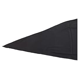 Hermès-HERMES DIAMOND SCARF IN CASHMERE AND SILK BLACK-Black