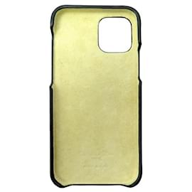 Christian Dior-NINE PHONE CASE FOR IPHONE X CHRISTIAN DIOR SADDLE GRAINED LEATHER-Yellow
