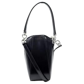 Givenchy-NEW GIVENCHY ANTIGONA VERTICAL BLACK LEATHER MINI SHOULDER BAG-Black