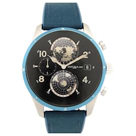 Montblanc-NINE CONNECTED WATCH MONTBLANC SMARTWATCH SUMMIT 3 TITANIUM MB131800 WATCH-Blue
