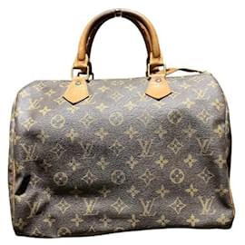 Louis Vuitton-Louis Vuitton Monogram Speedy 30 Handbag-Brown
