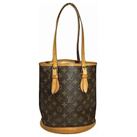 Louis Vuitton-Louis Vuitton Monogram Bucket PM Shoulder Bag-Brown