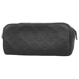Louis Vuitton-Louis Vuitton Monogram Taurillon Doppkit Handbag-Black