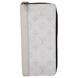 Louis Vuitton-Louis Vuitton Long Wallet Taiga Rama Zippy Vertical-White