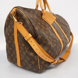 Louis Vuitton-Louis Vuitton Boston Bag Monogram Keepall Bandouliere 55-Brown