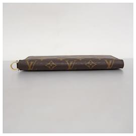 Louis Vuitton-Louis Vuitton Long Wallet Monogram Portefeuille Ansolite-Brown,Purple