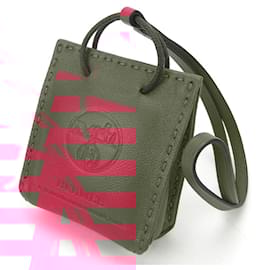 Hermès-Hermes Handbag Charm in Pink Leather-Other