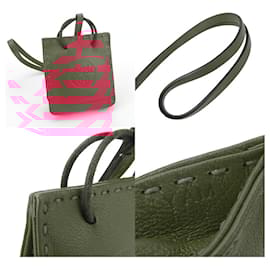 Hermès-Hermes Handbag Charm in Pink Leather-Other