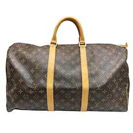 Louis Vuitton-Louis Vuitton Keepall 50 Boston Bag-Brown,Monogram