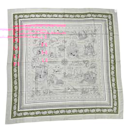 Hermès-Hermes Carre Geant Sailor Tattoo Bandana-Black,Red