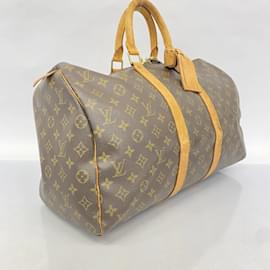 Louis Vuitton-Louis Vuitton Monogram Keepall 45 Boston Bag-Brown